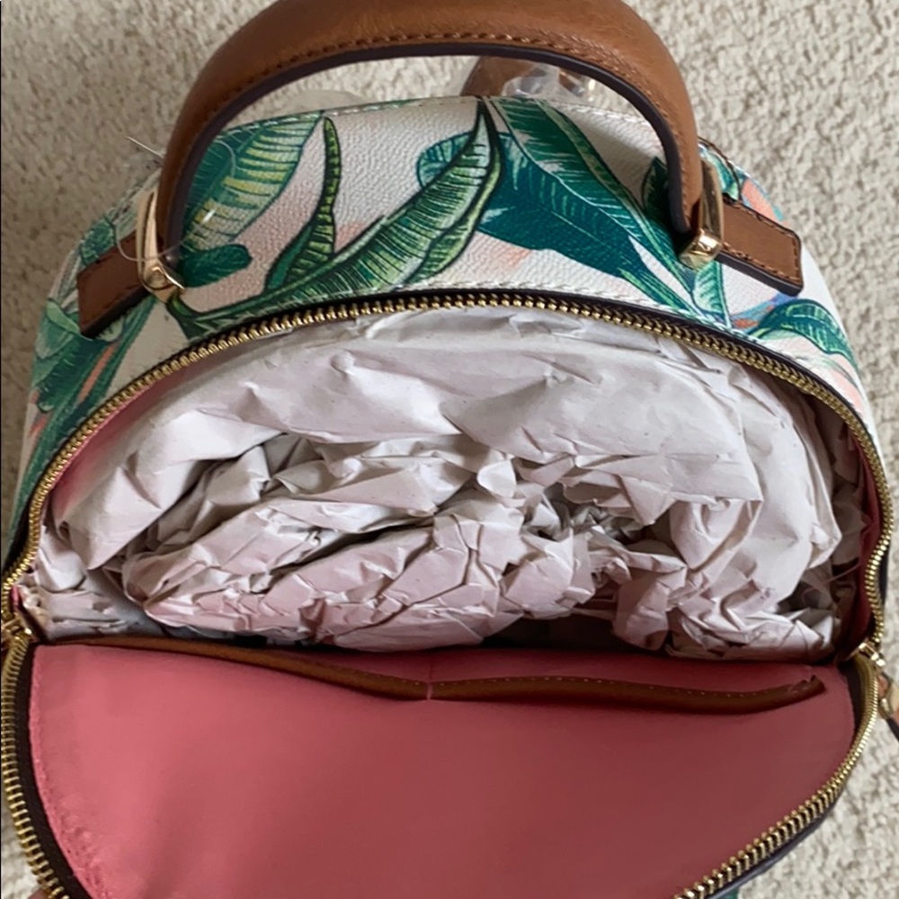 Aldo Botanical Backpack Purse RARE - Picture 3 of 5